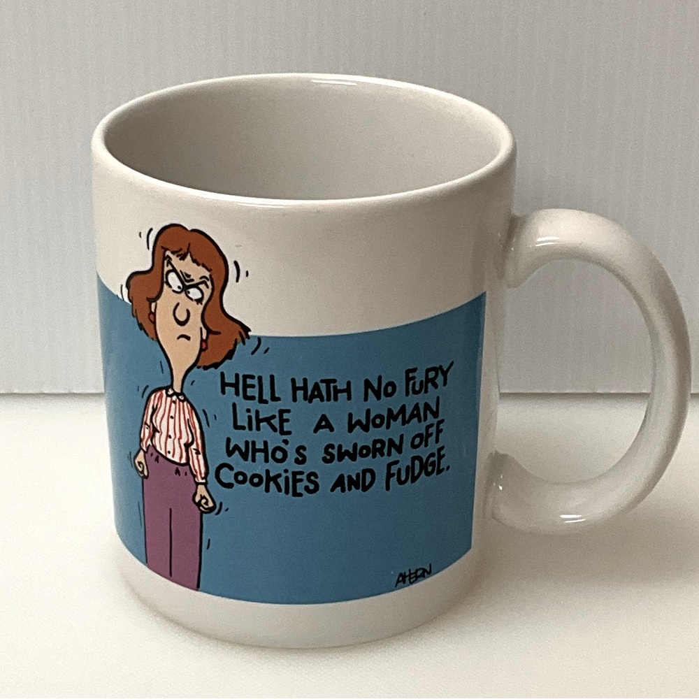 VINTAGE SHOEBOX GREETINGS Hallmark Mug “Hell Hath No Fury … 12 Ounce Grumpy HAH!